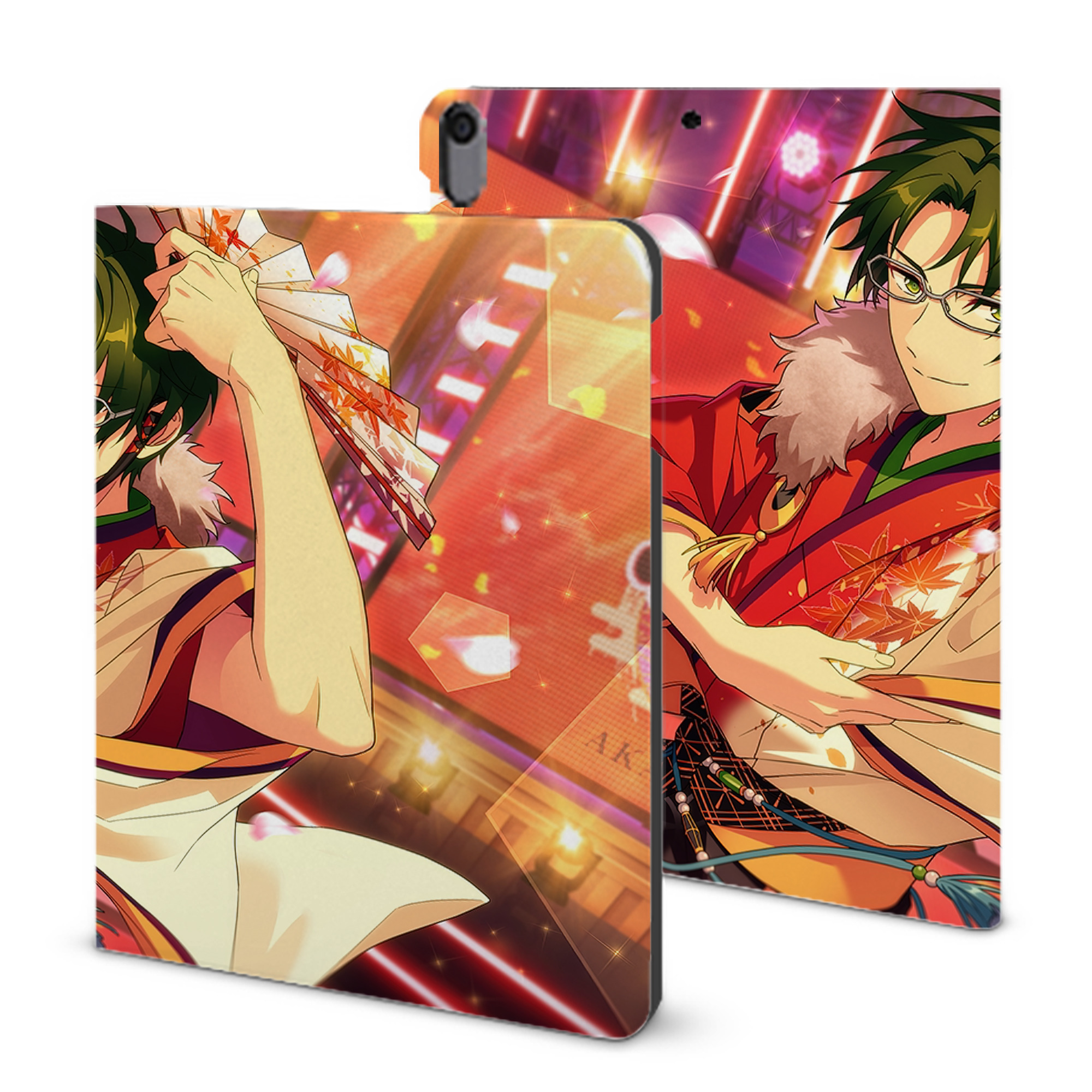 （画像用） あんさんぶるスターズ! Ensemble Stars IPad ケース ブック型 PUレザー TPU 耐衝撃 軽量 薄型 ペン収納なし 全面保護 IPad 各モデル対応